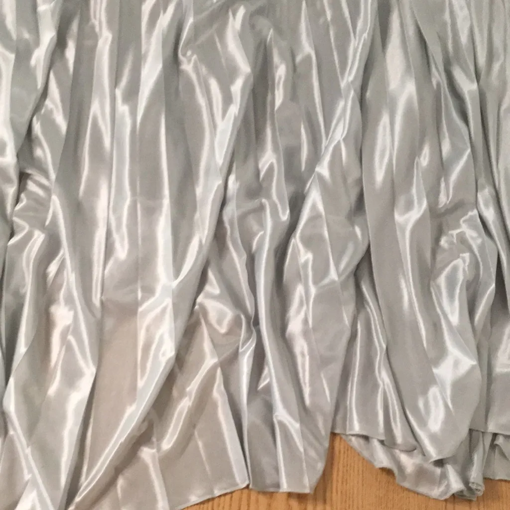 New My Michelle Formal or Prom Halter Beaded Dress Silky Satiny Pleated Medium - Image 7