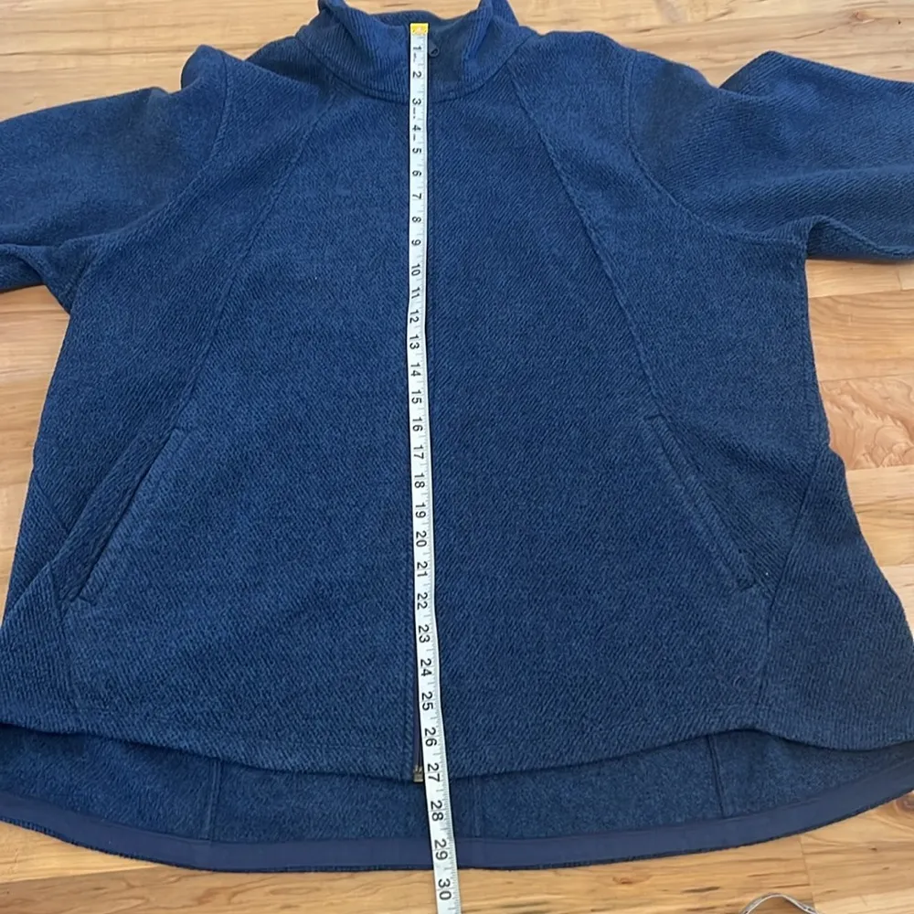 Athleta Women’s Chrome Blue Stroll Full Zip Fleece Plus Size Jacket 2X - Image 10