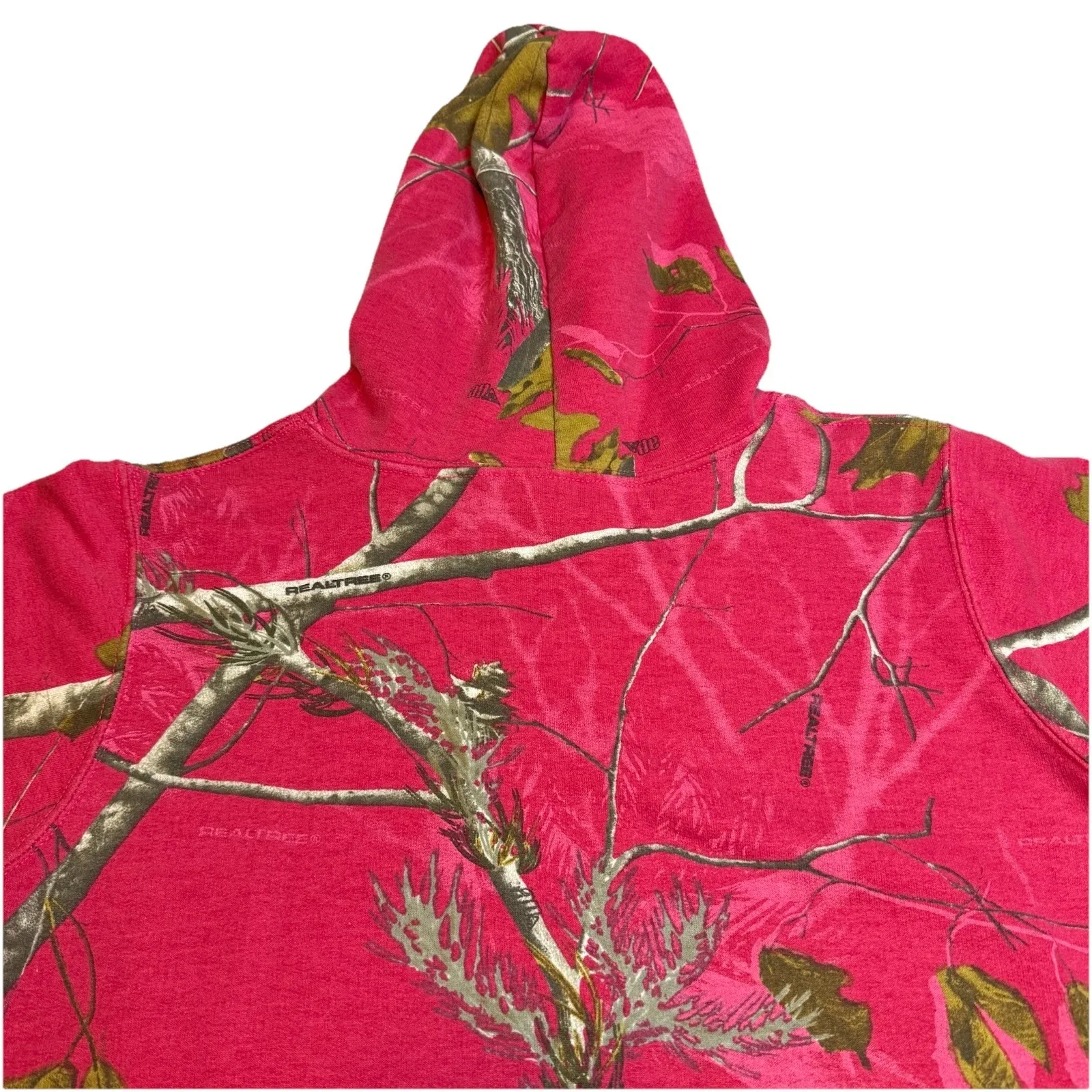 Realtree Hoodie Women's Size S Pink Camo Hunting Outdoor Hooded  Sweatshirt Warm - Image 5