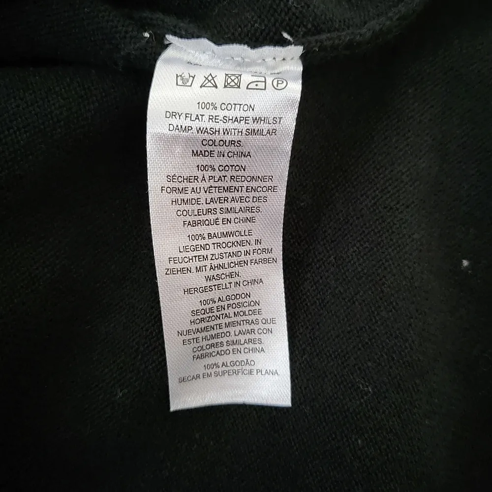 French Connection Crew Neck Dog Sweater Black Size Small - Image 5