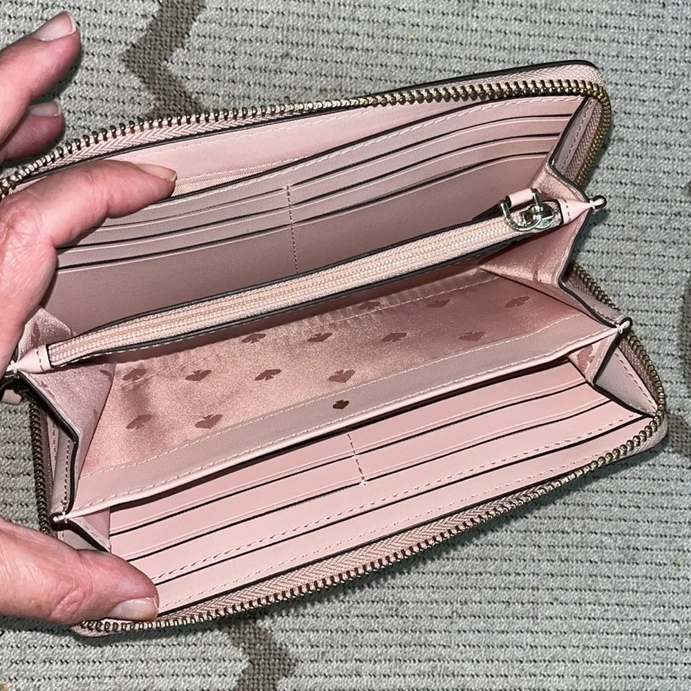 Kate Spade Cameron Paper Rose Pink Large Continental Wallet - Image 4