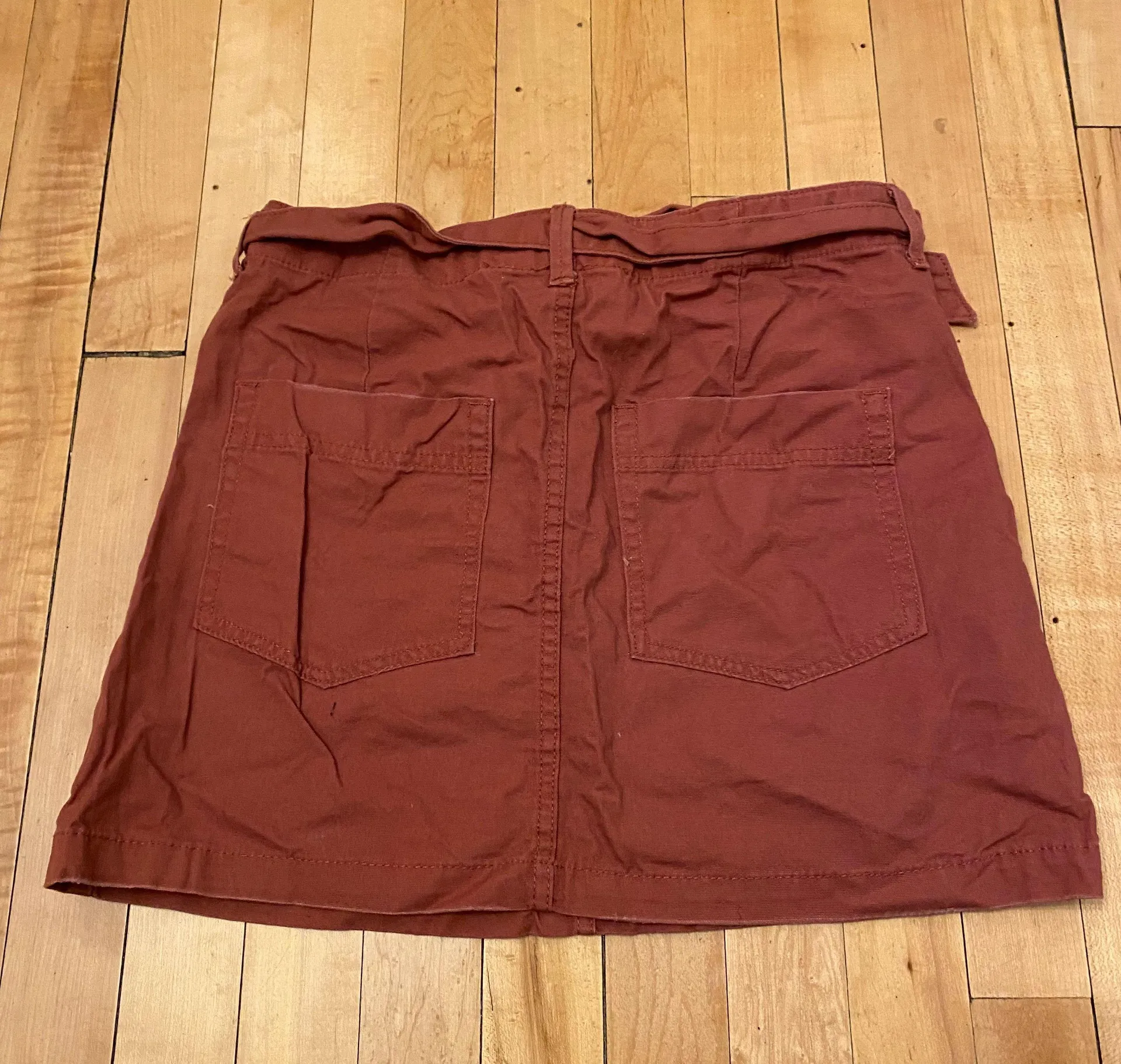 Dusty Pink Denim Skirt  - Image 4