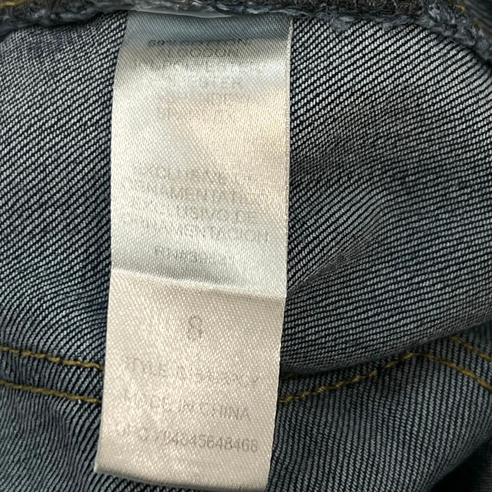 Democracy Jeans Sz 8 Slim Straight Flood Embroidery Bohemian Distressed - Image 12