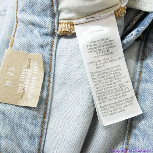 NEW Madewell The Curvy Perfect‎ Vintage Jean in Fitzgerald Wash, 25 - Image 17