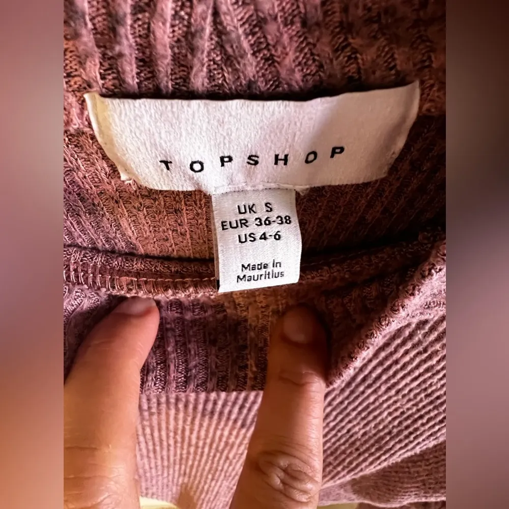 Topshop High Neck Sweater Topshop Women's Puff Sleeve  Size S (4-6) Pink - Image 6