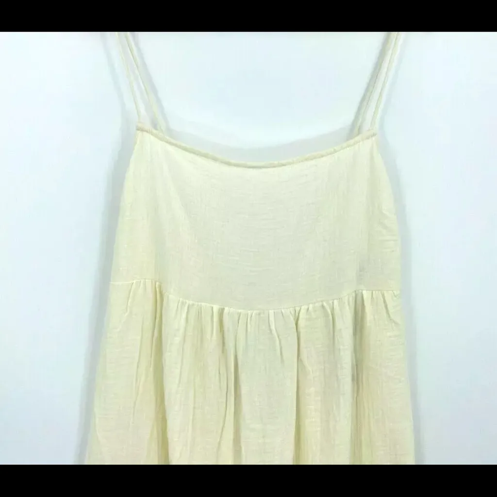 Shade & Shore Cream Maxi Swim Coverup with Side Slit - Image 7