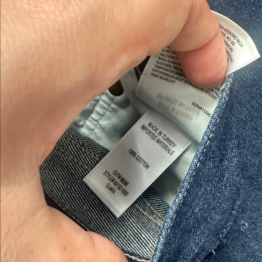 NWT Agolde Clara Low Rise Baggy Flare Jean in Whisper Plus Sz 33 - Image 7