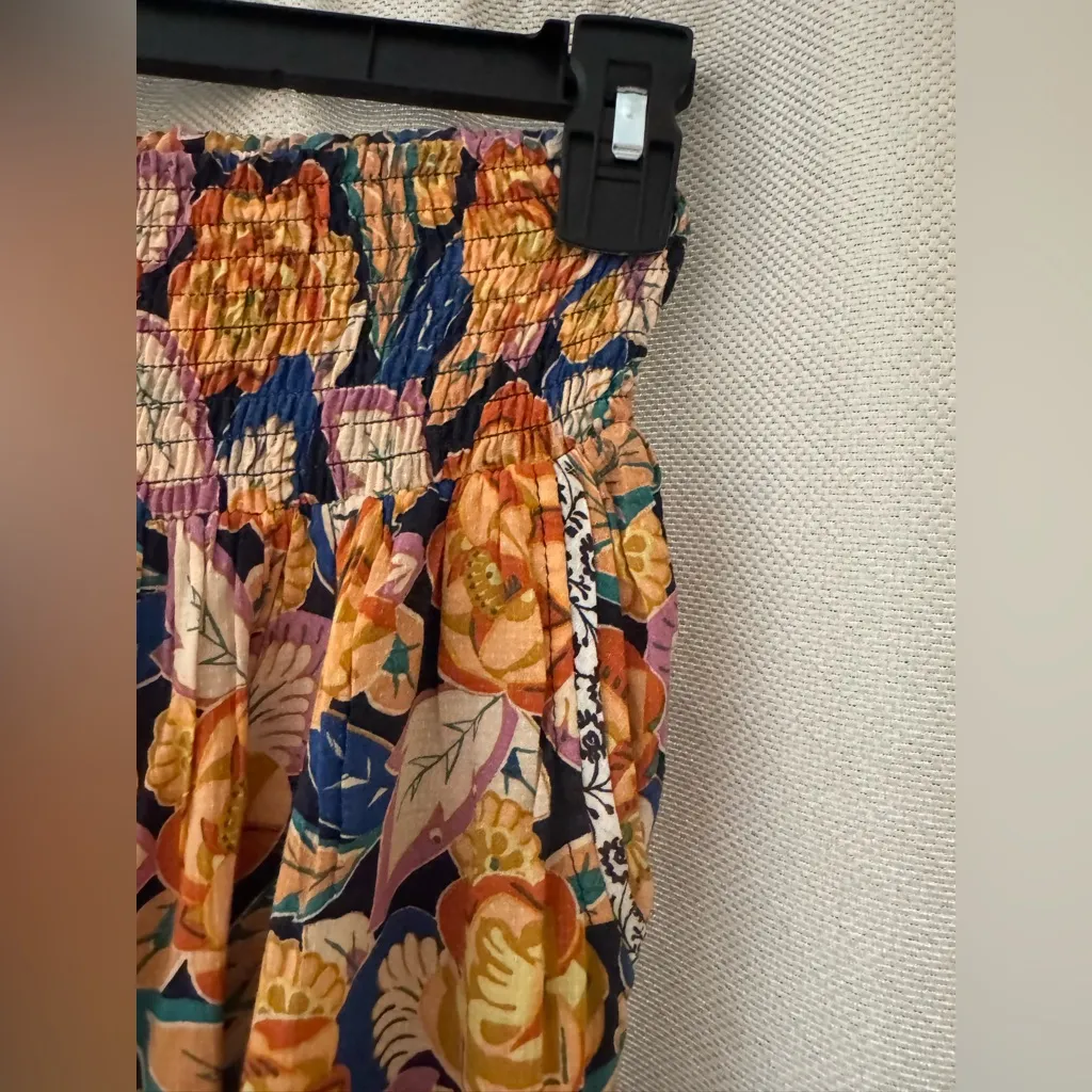 Anthropologie Shari Harem Orange Floral Flowy Boho Pants Size XS - Image 5