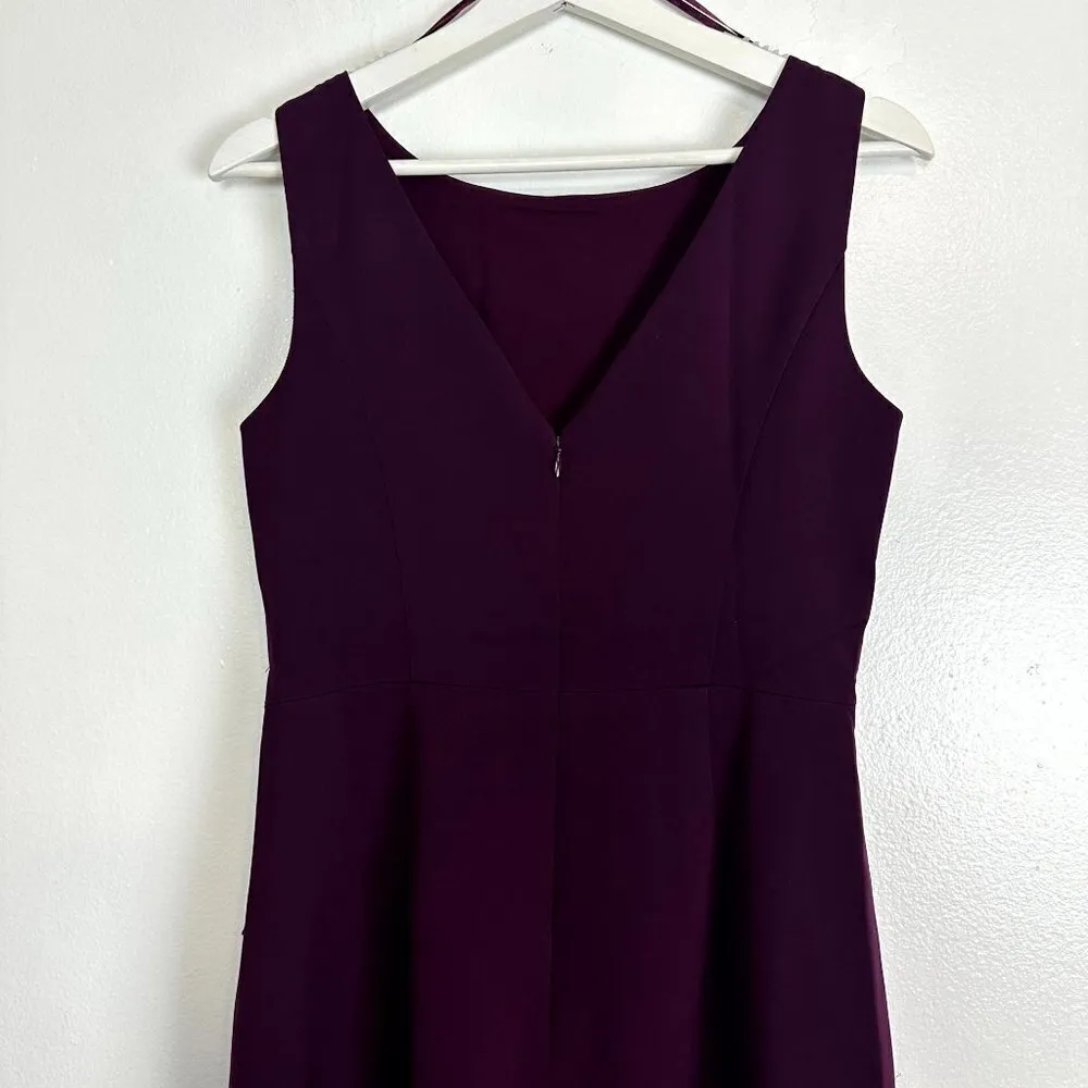 ELIZA J Ruffle Front Gown in Wine Size US 6 - Image 9