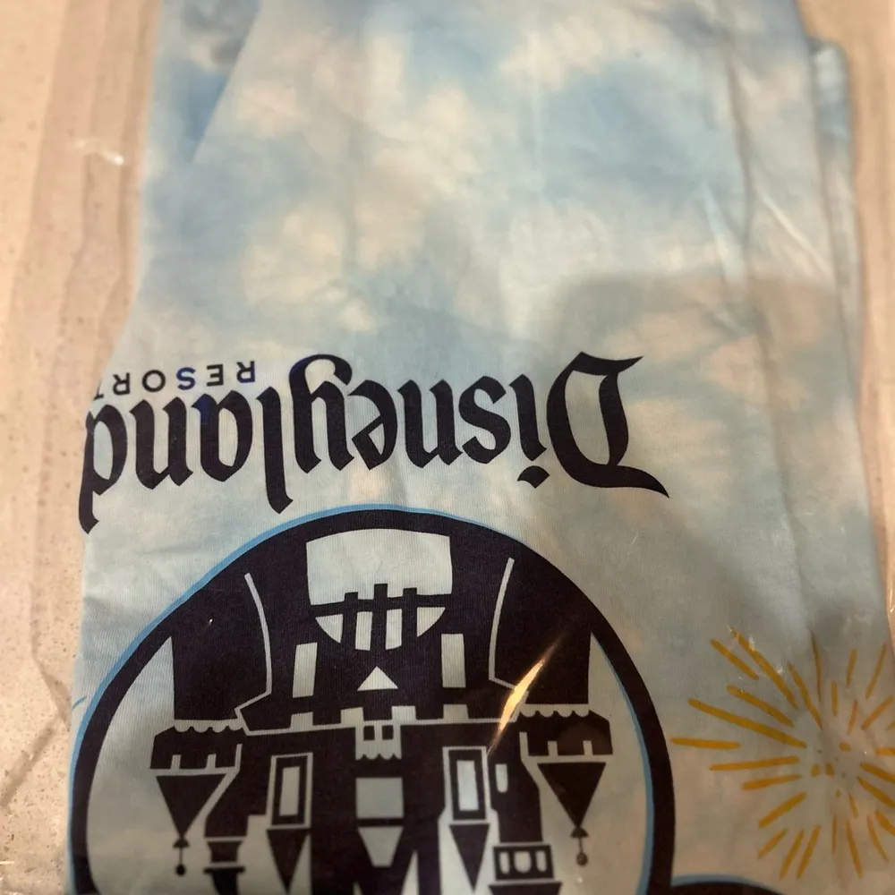 Disney Mickey Mouse Icon Sleeping Beauty Castle Long Sleeve Tie-Dye T-Shirt - Image 4