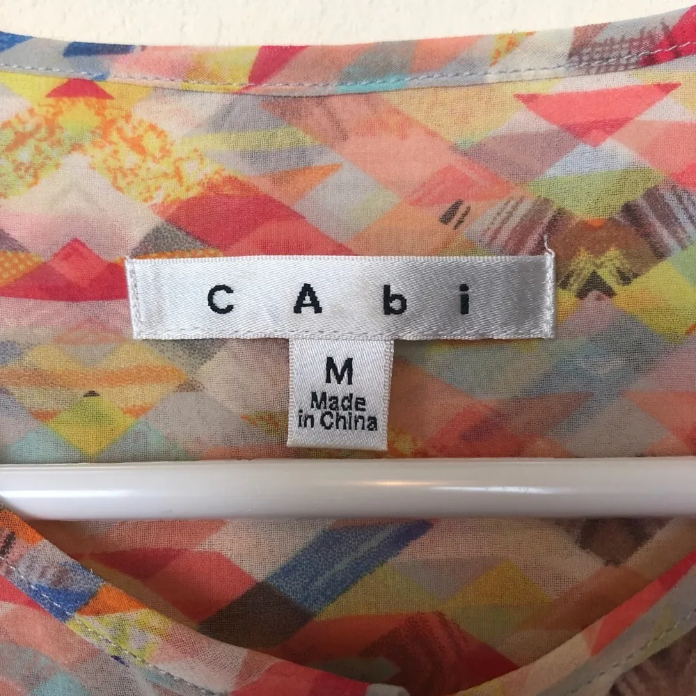 Cabi #760 Avery Aztec Sheer Tunic Top - Image 4