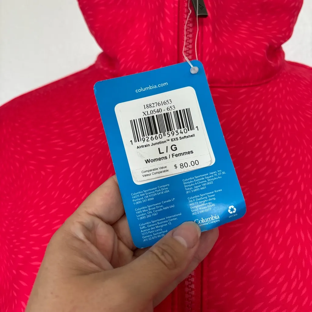 Columbia Pink Airtrain Junction EXS Softshell Jacket - Image 4