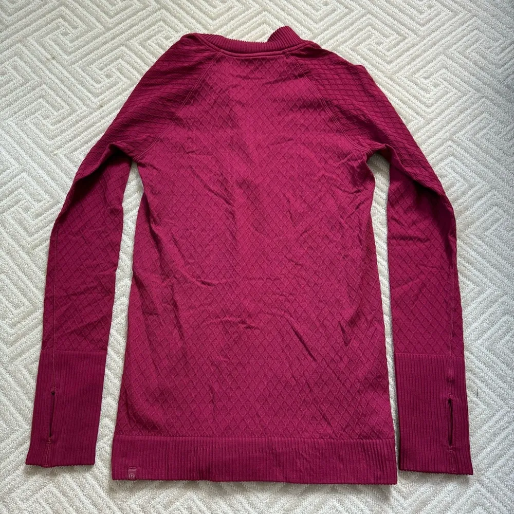 Lululemon Rest Less 1/2 Zip Star Ruby - Image 6