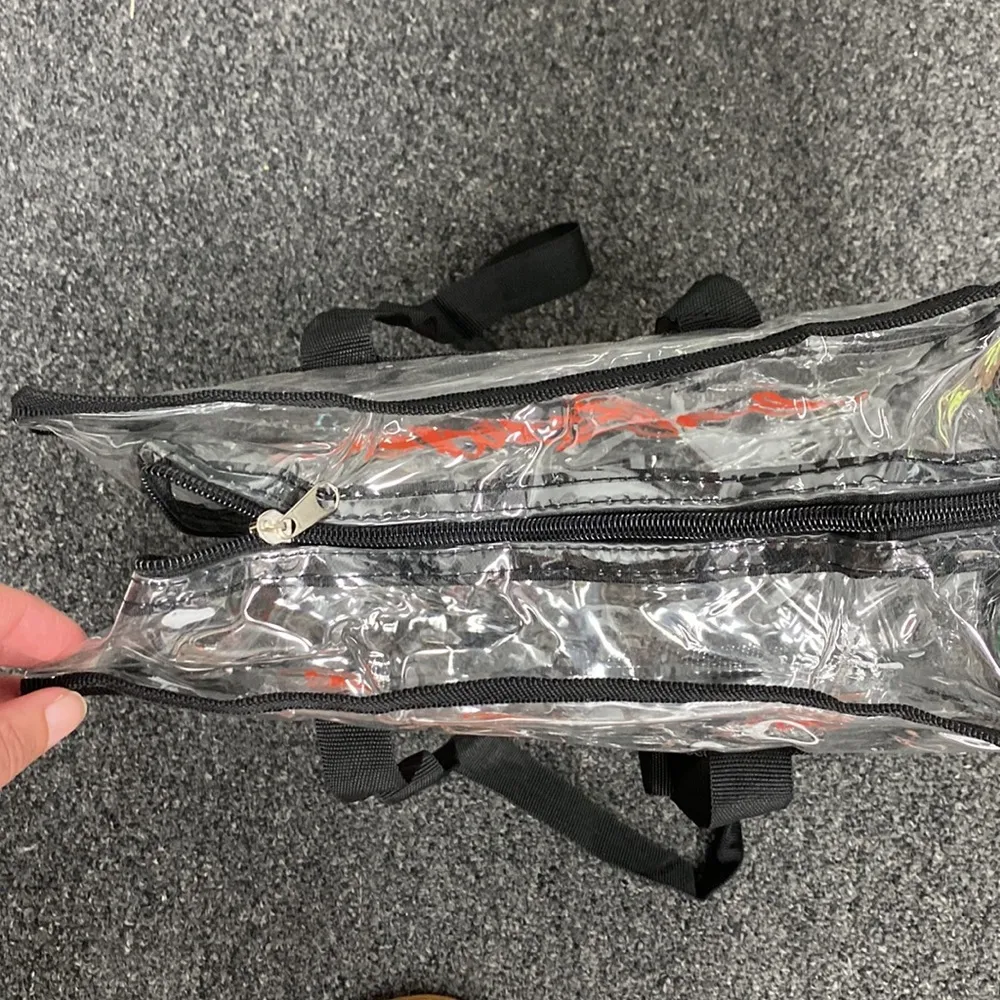 Barrett Jackson clear tote bag zip top concert sporting event NEW - Image 5