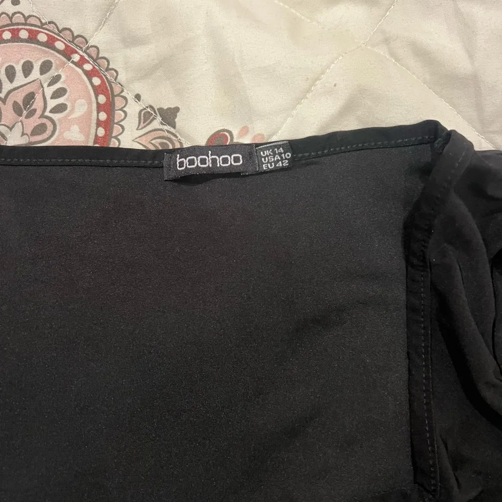 Boohoo Black Long Sleeve Bodysuit - Image 2