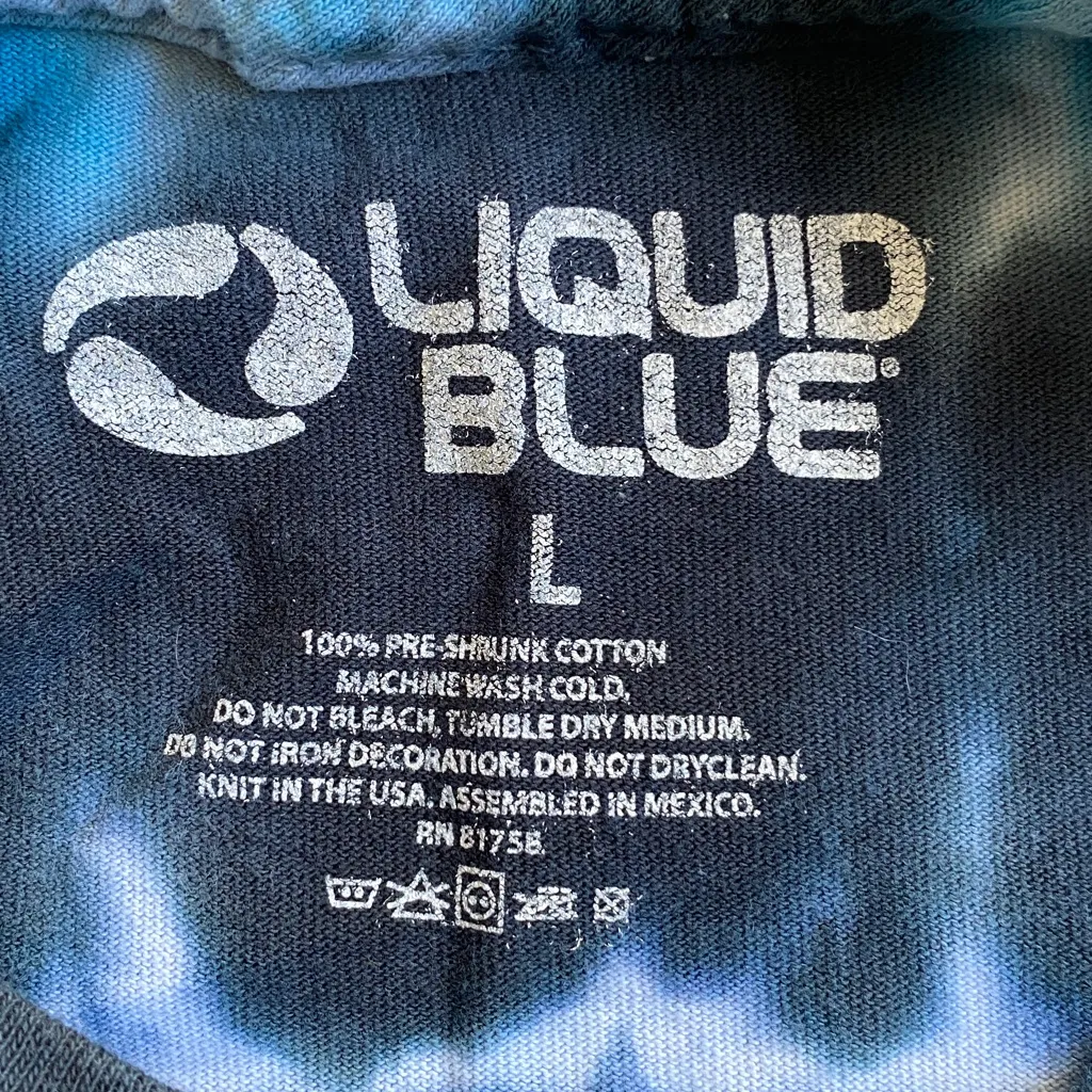 Liquid Blue Dead & Co Tour 2021 Tie Dye Graphic Concert T - Image 3