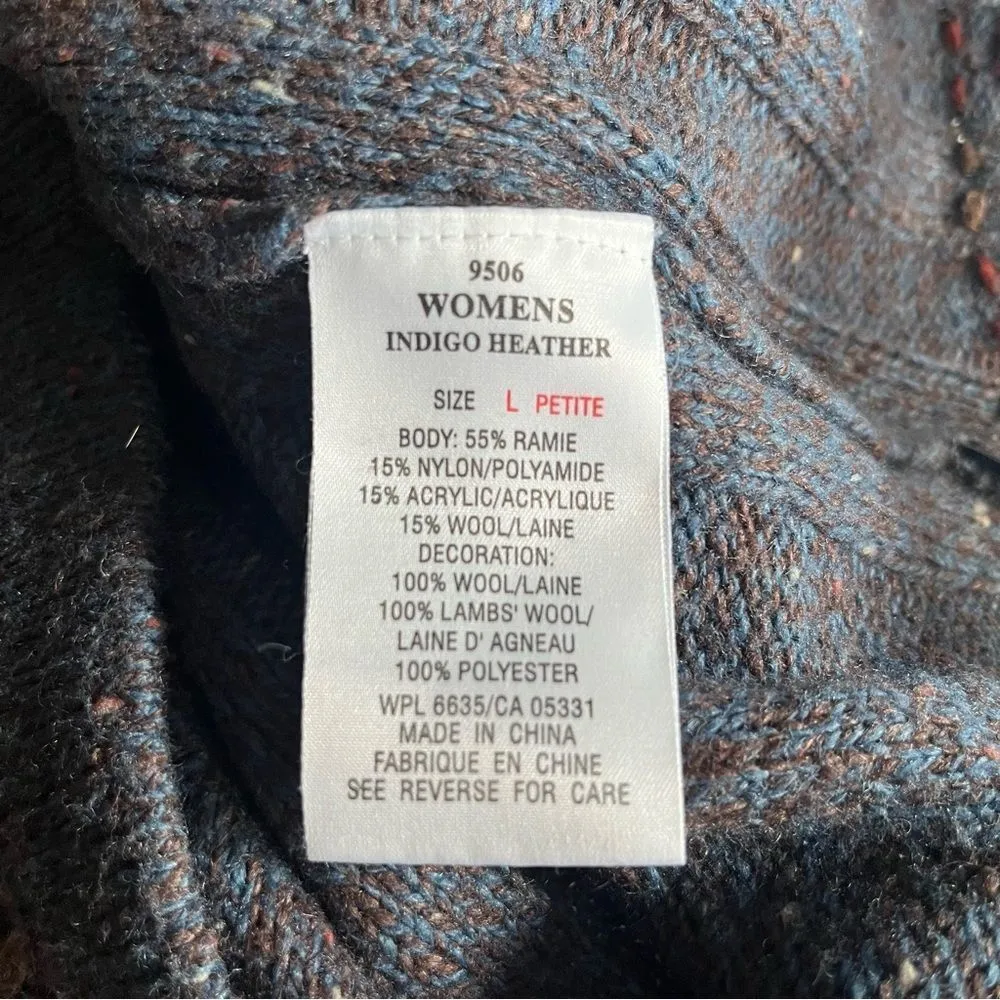 Woolrich Indigo Heather Wool Blend Sweater - Image 7