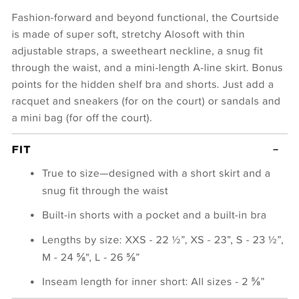 Alo Yoga Black Alosoft Courtside Tennis Dress - Image 4