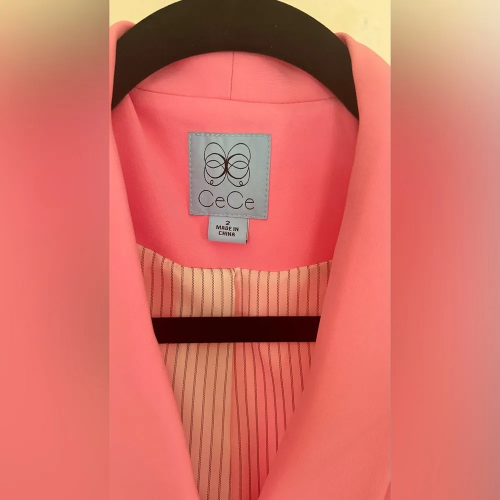 CeCe, Pink Blazer Jacket Long Sleeve Double finished with stylish buttons. - Image 7