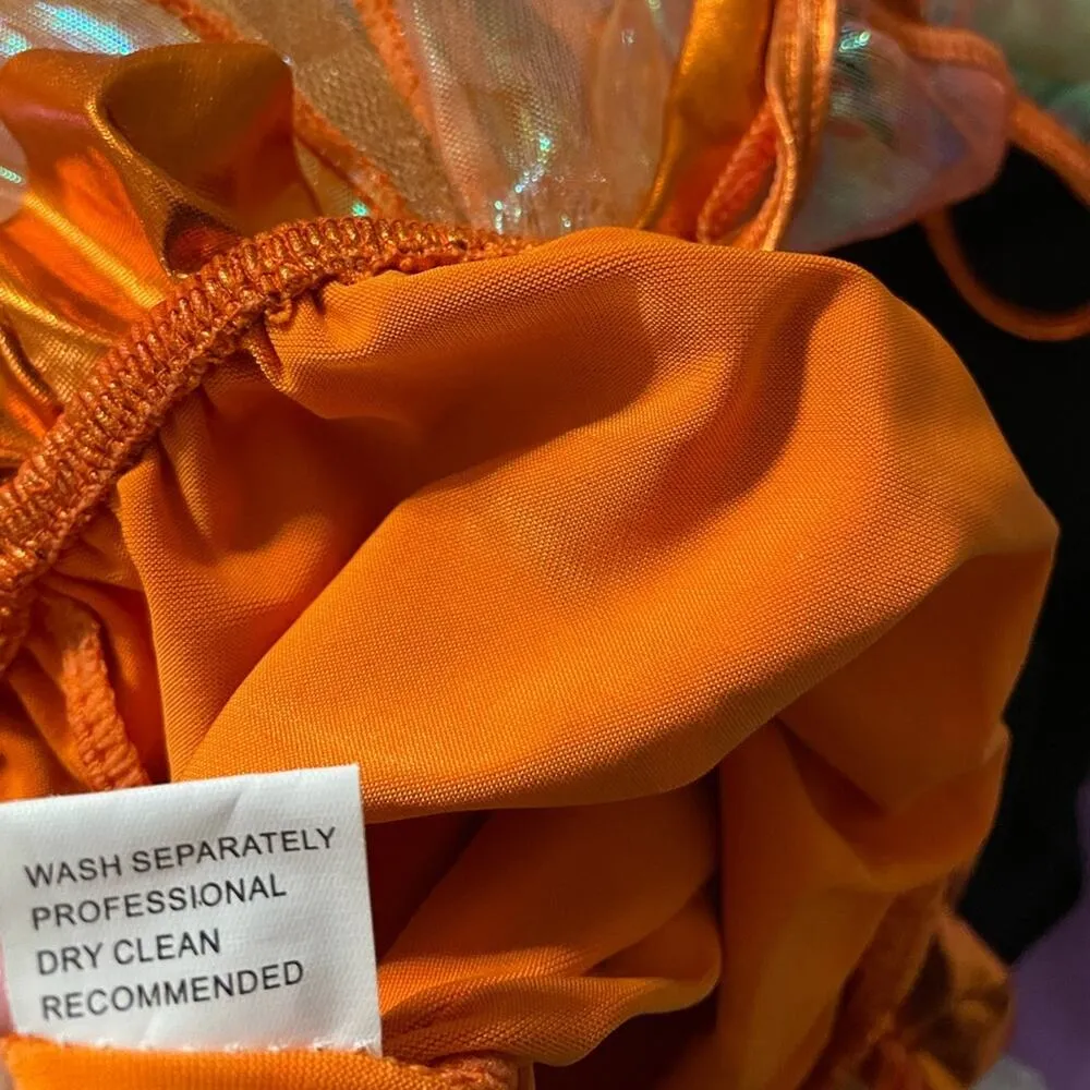 Golden dragon costume dress w armbands Orange Size M - Image 5