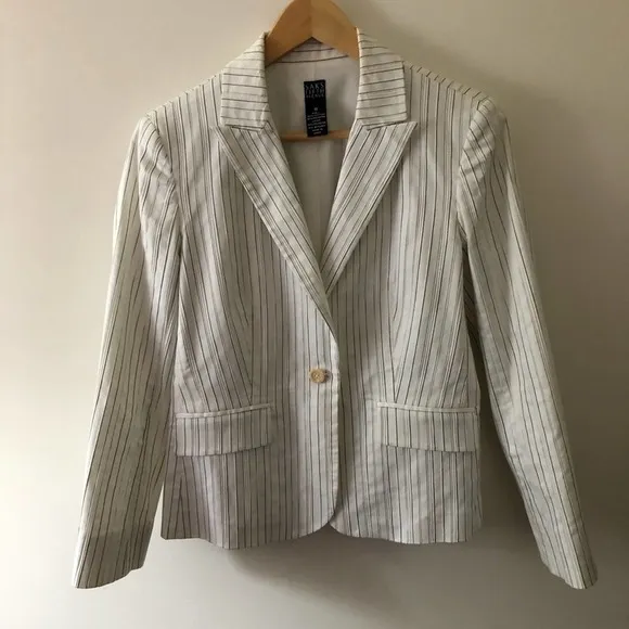 Saks 5th Avenue Pinstripe Blazer - Image 2