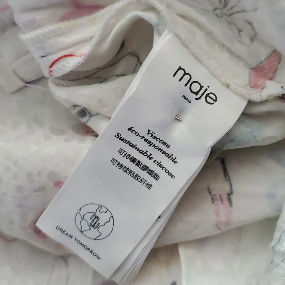 Maje Ramake Printed Jacquard And Ruffle Dress - Image 9