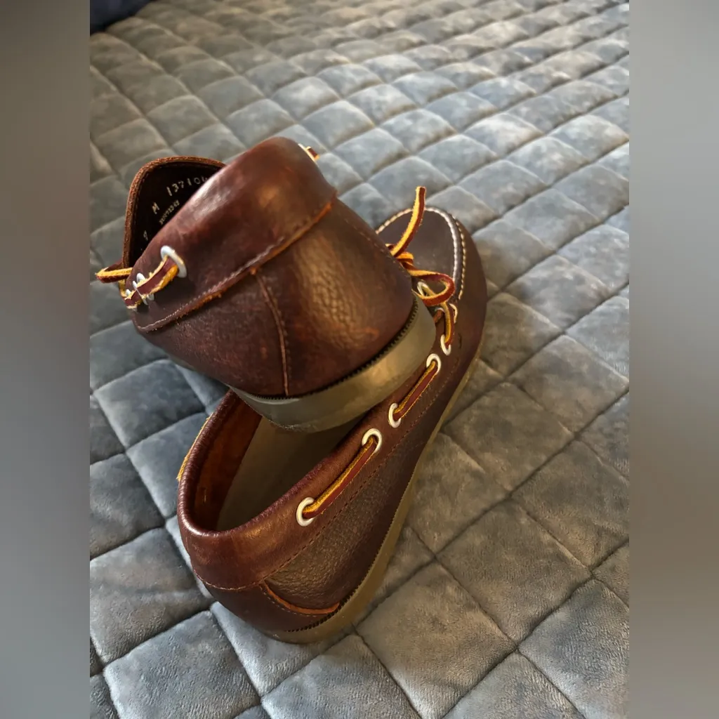 L.L. Bean women’s Loafers Leather Shoes Dress Size 7M flats Brown - Image 5