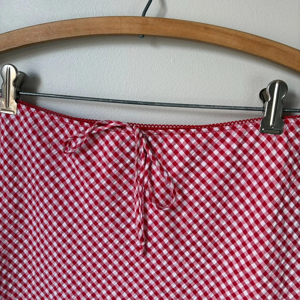 Wild Fable  Red Gingham Maxi Skirt Women's XS NWT - Image 4