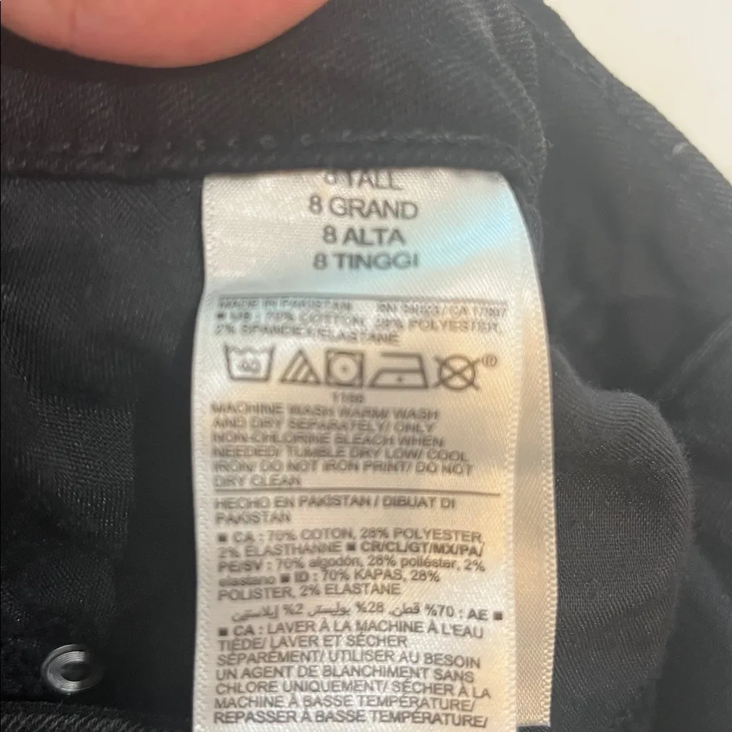 Old Navy Rockstar midrise skinny black jeans - Image 4