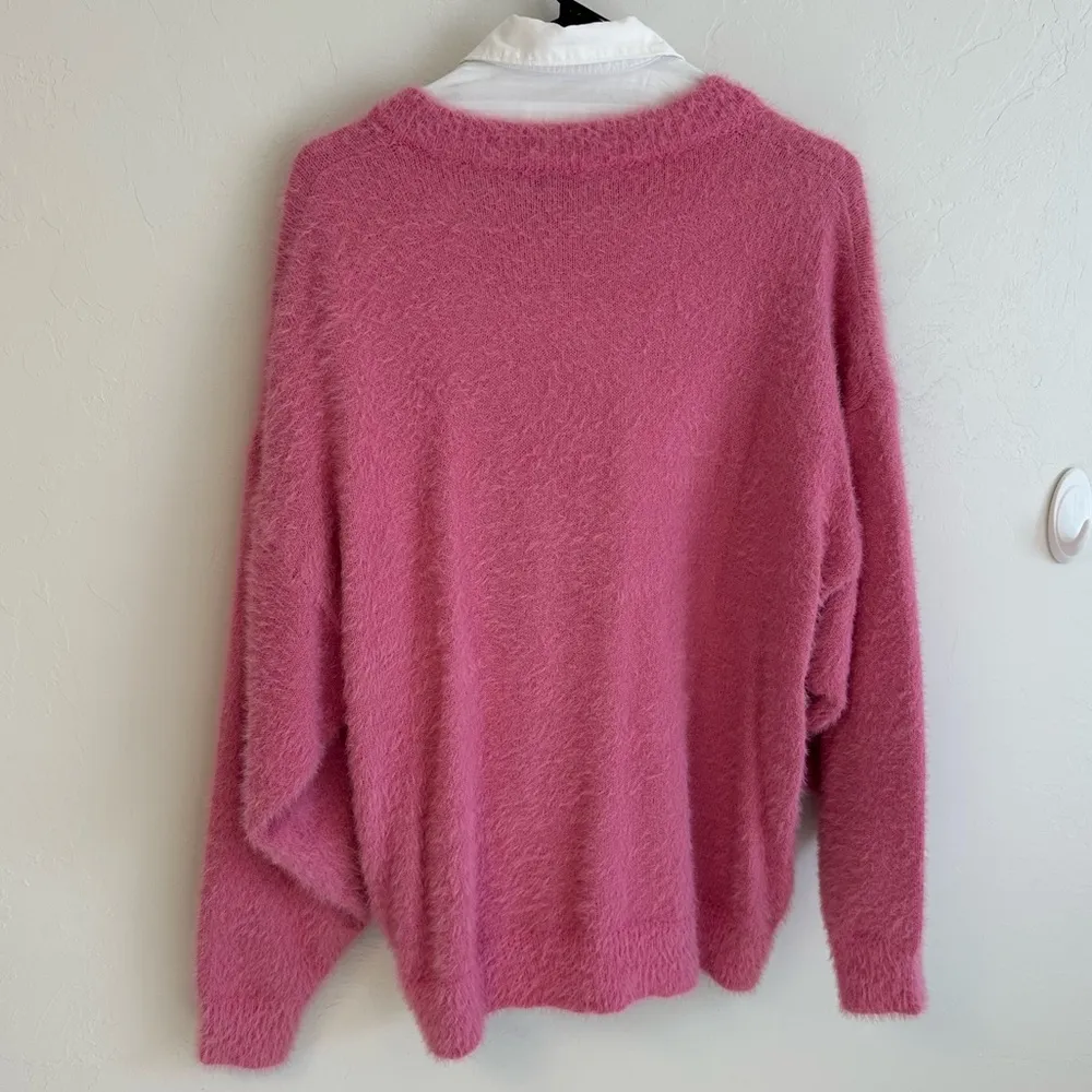 Pink Fuzzy Sweater - Image 3