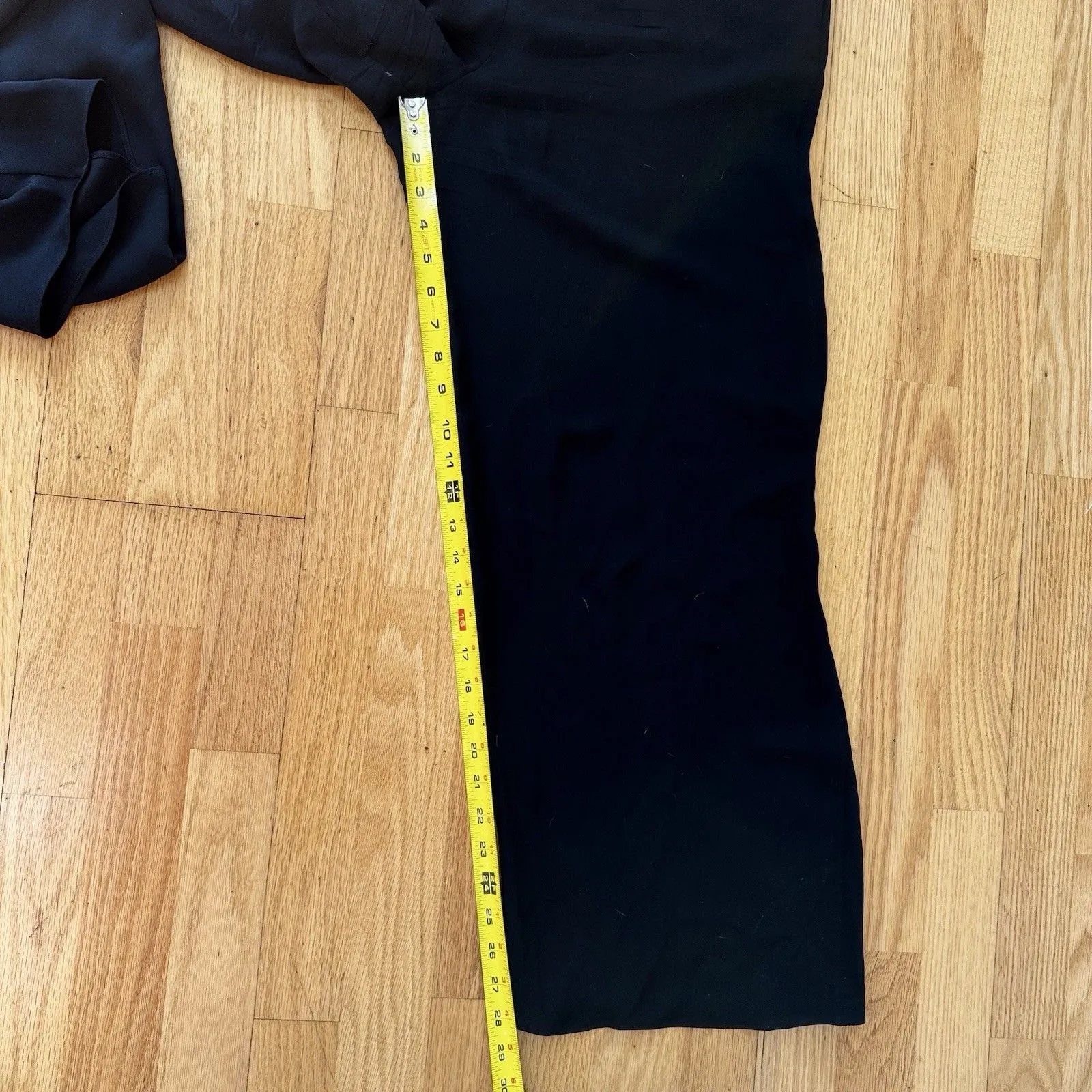 Theory Silk Classic GGT Jumpsuit Off the Shoulder Georgette Black M Boho Chic - Image 7