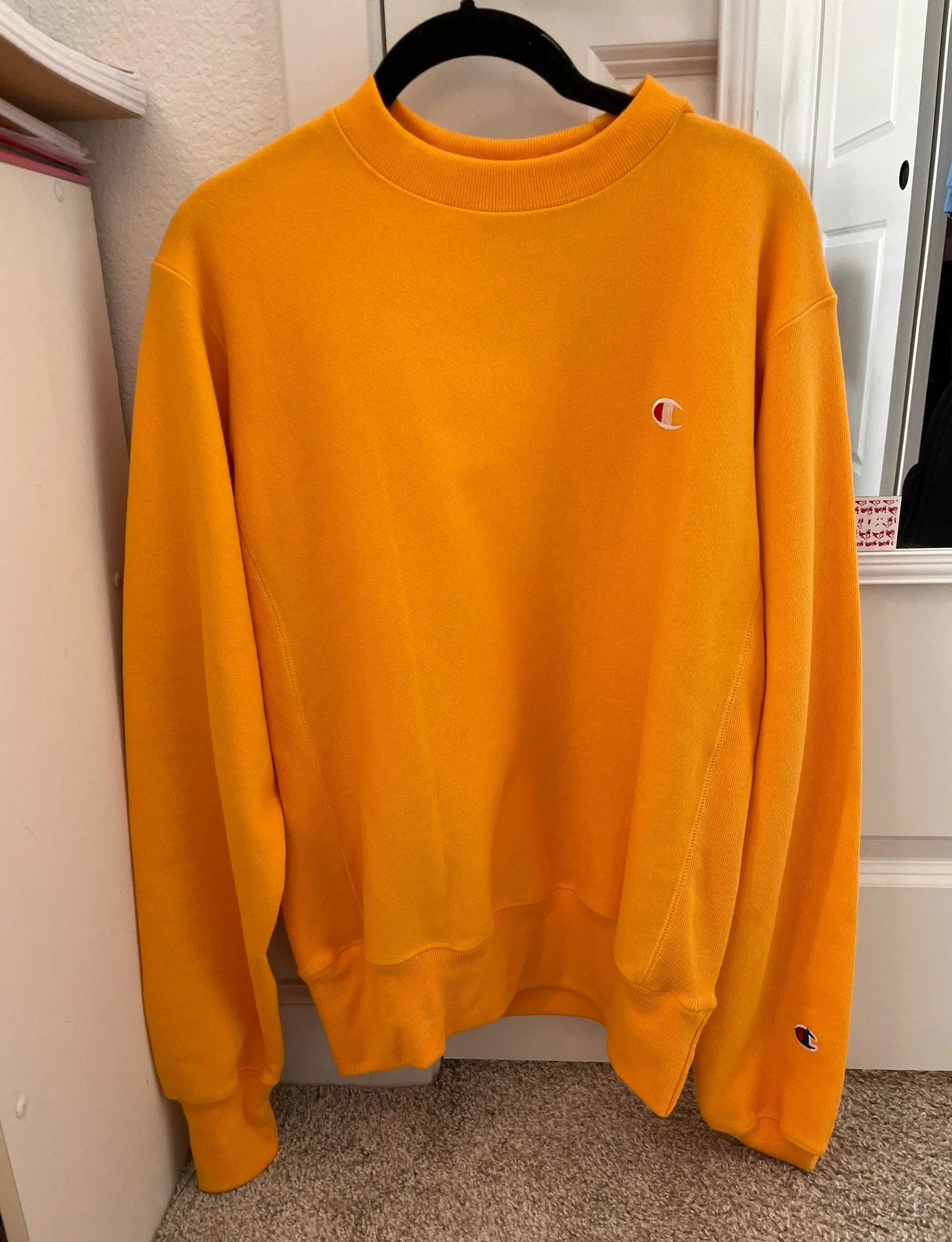Champion Reverse Weave Crewneck Gold NWT - Image 2