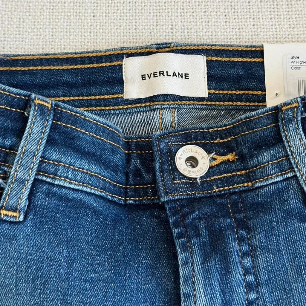 Everlane The High Key Jean in Mid Indigo, Size 28 - Image 9