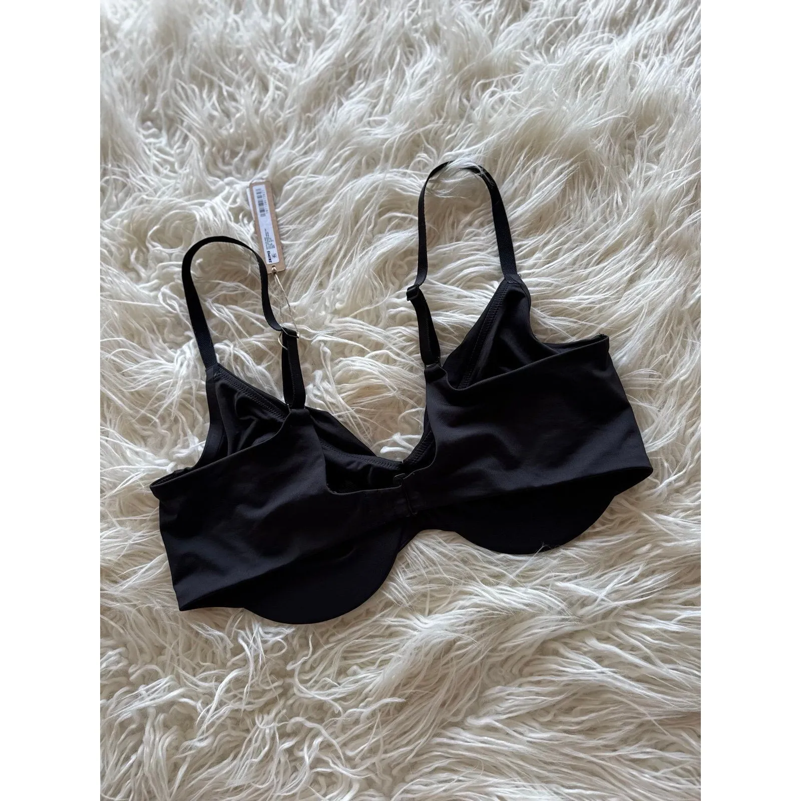 Skims Swim Full Coverage Bikini Top Onyx Size 15 - Image 6