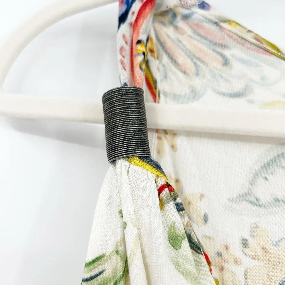 NWT Lascana Womens Resort Tropical Summer Paisley Floral Print Maxi Dress Size 6 - Image 9