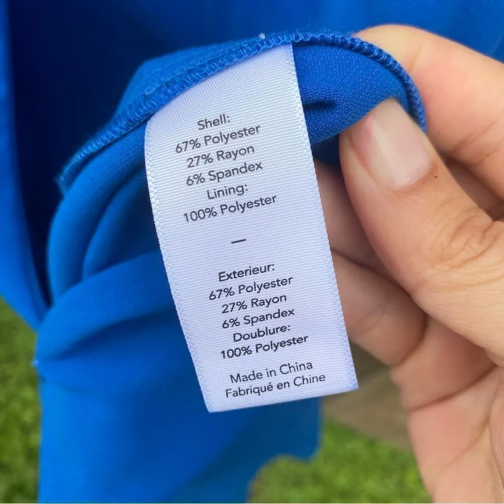 Likely Cordelia Ruffled Hem Cordelia Fit-and-Flare Mini Dress Blue - Image 6