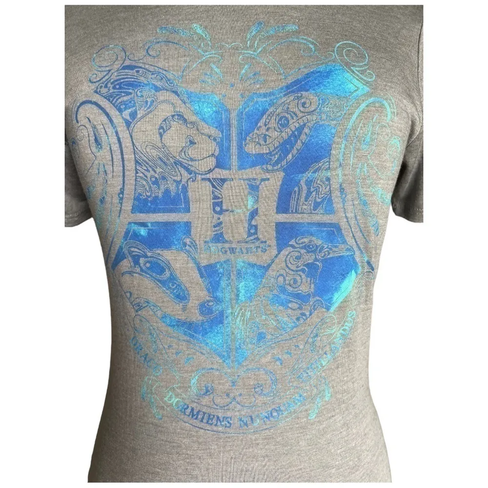 NWT Harry Potter Hogwarts Gradient Blue Crest Graphic High - Image 3