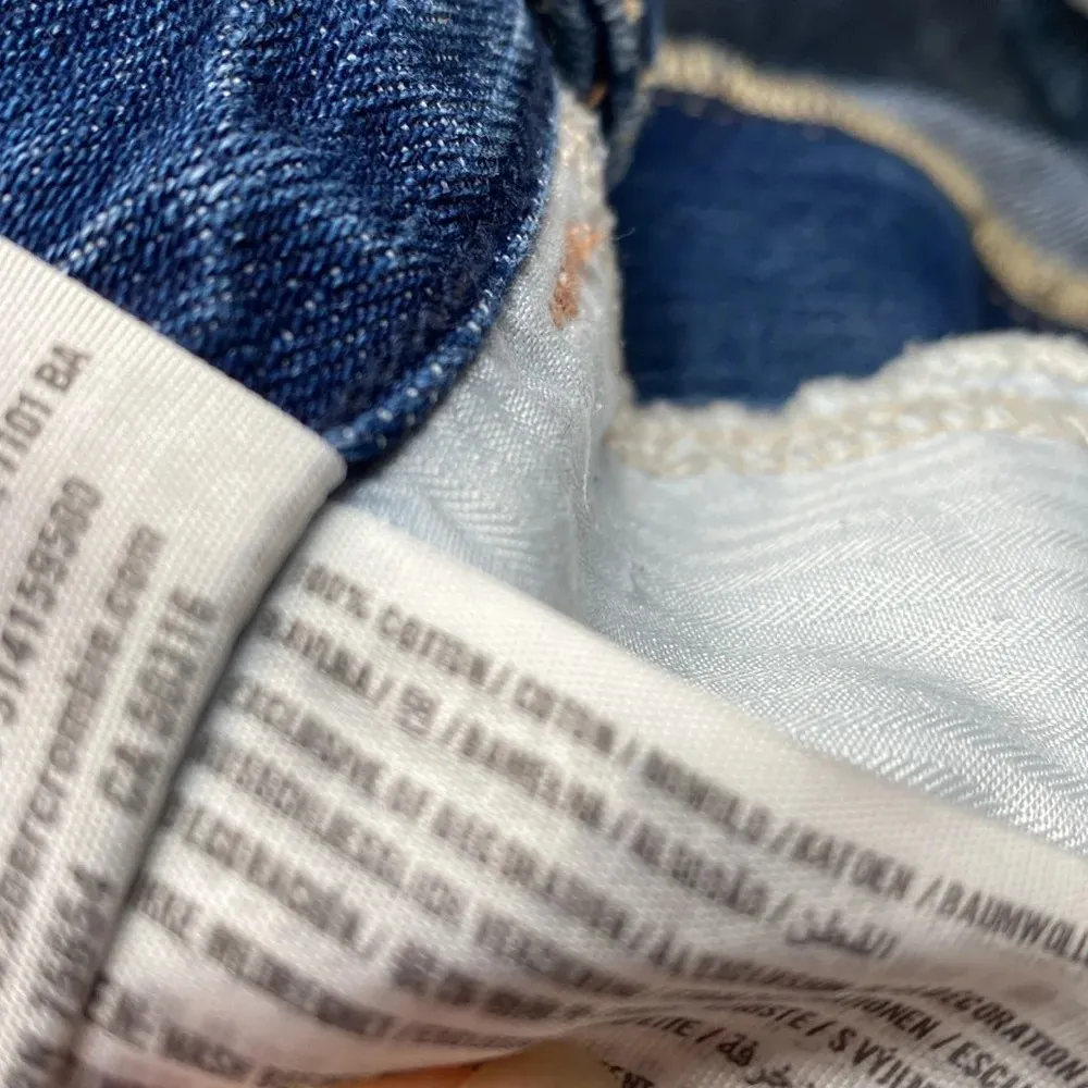 Hollister Jean Shorts High Rise Destroyed Distressed High Waist‎ Summer Size 7 - Image 6