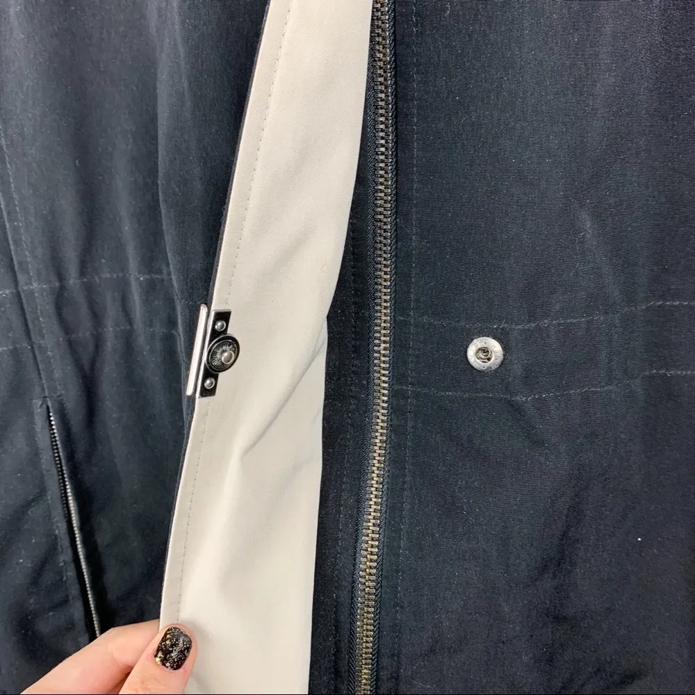 Braefair Black Tan and Plaid Jacket Coat Size L - Image 10