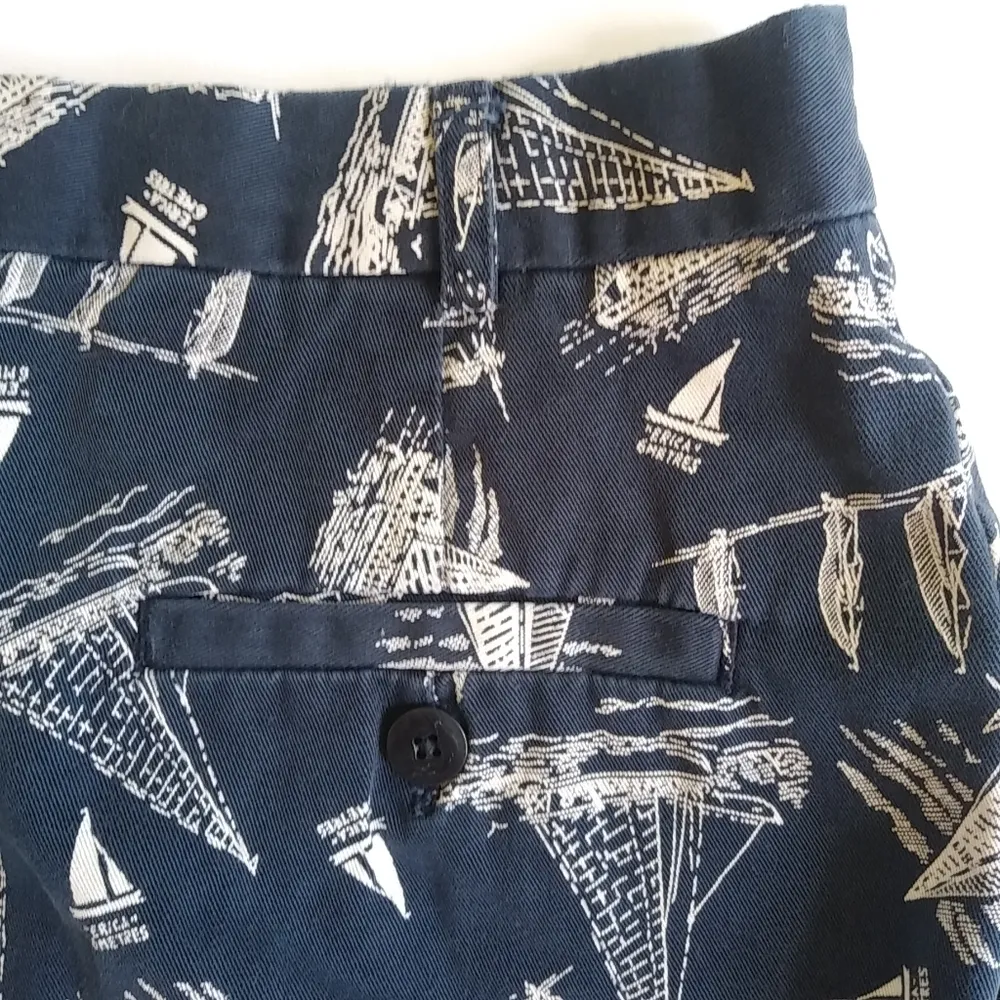 Ralph Lauren 6 26 Deep Navy White Sailing Nautical Shorts Blue - Image 8