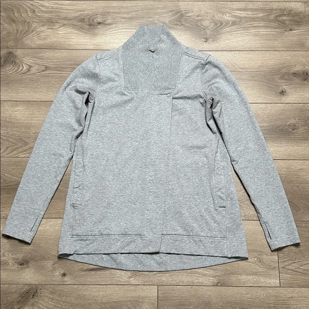 Lululemon Coast Wrap Heathered Medium Grey Jacket Size 6‎ - Image 6