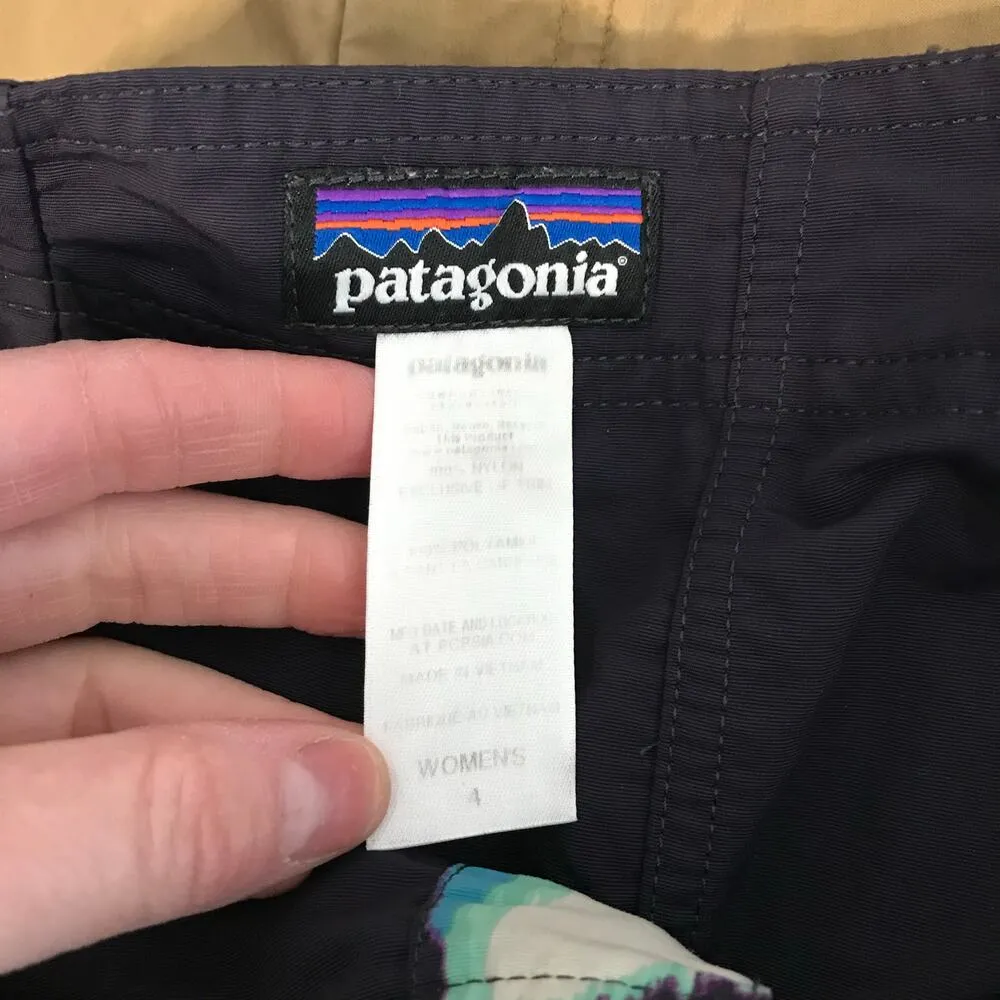 Patagonia W’s Board skirtie drawstring women’s size 4 aloha beach blue printed - Image 5