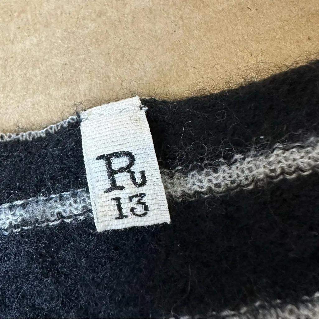 R13 Cashmere Striped Knit Sweater Tee - Image 8