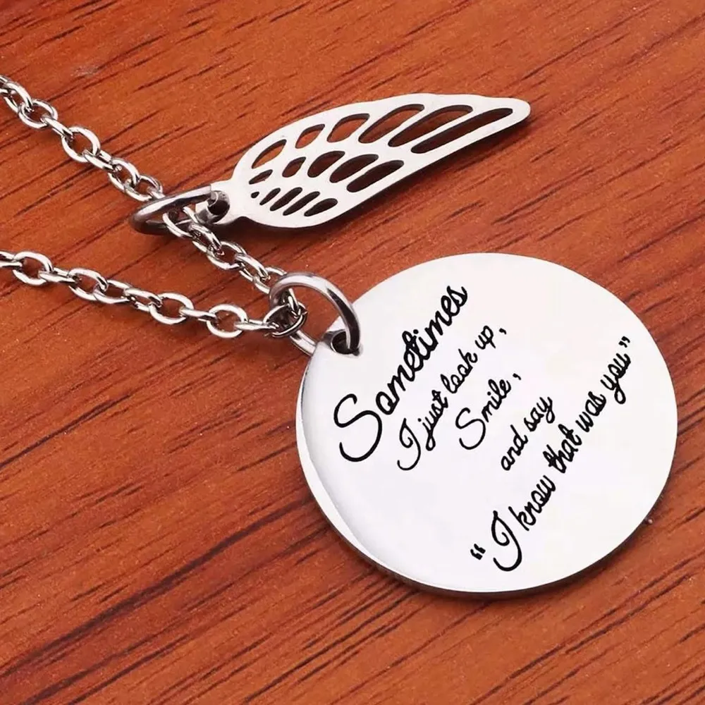 I Know That Was You Necklace, Grief Gift, Lost Loved One Gift, Daily Reminder, Silver - Image 6