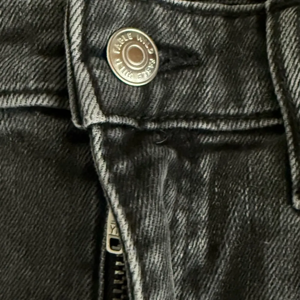 Wild Fable Black/Dark Wash Cuffed Denim Shorts High-Waisted - Image 5