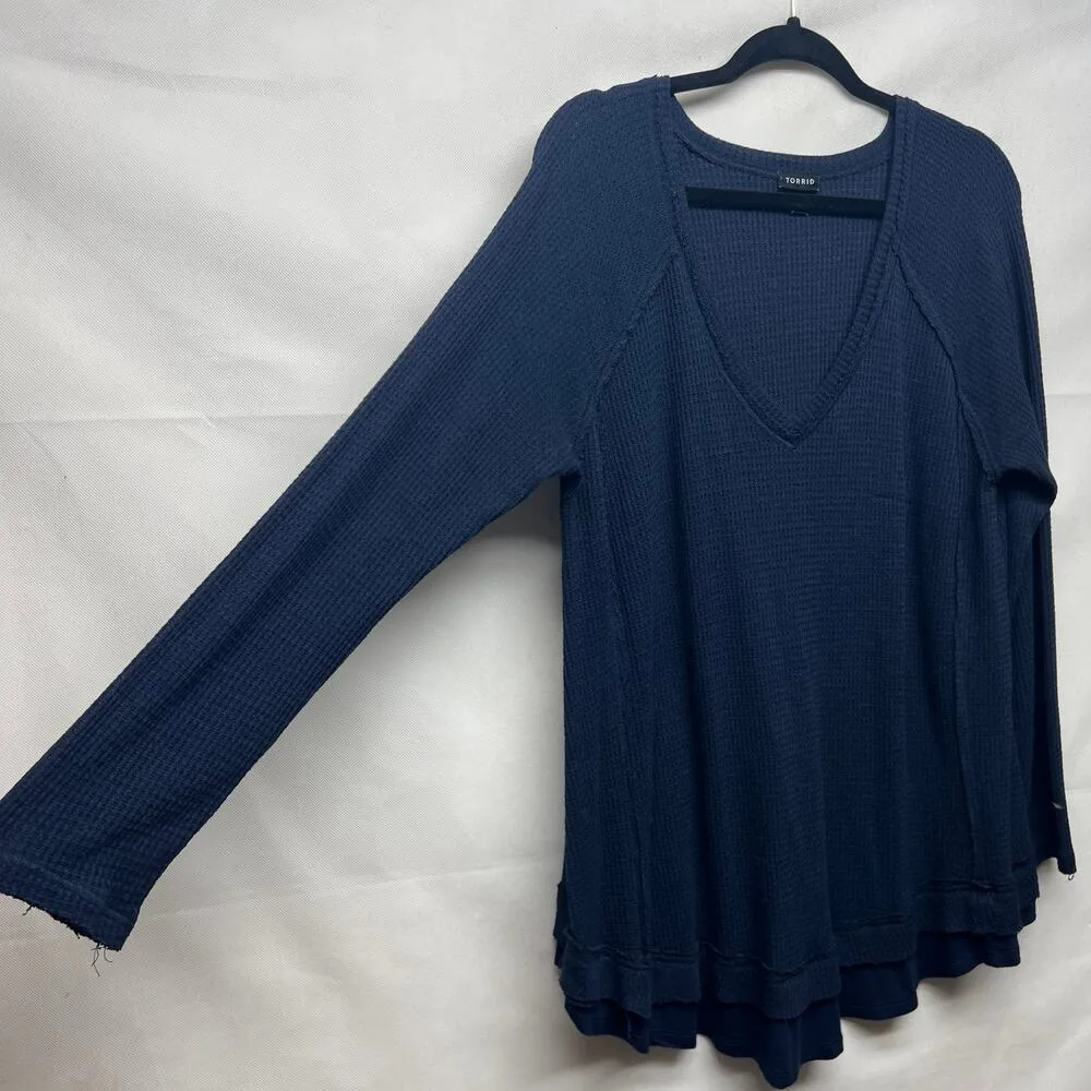 Torrid Womens Thermal 2X Waffle Knit Stretch Comfort Relaxed Sleep Lounge Cozy - Image 5