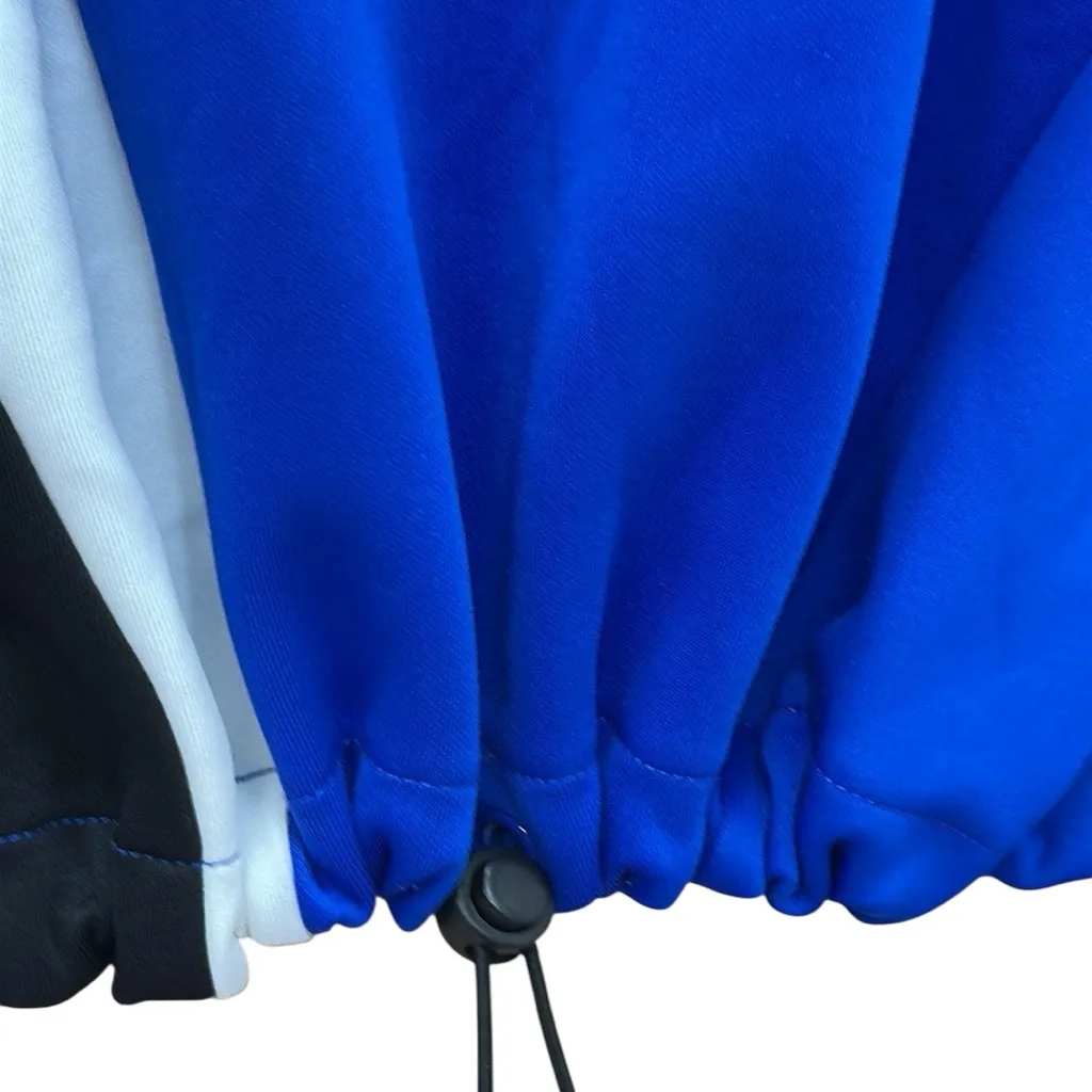 Sports Illustrated Blue Scuba Half Zip Up Popover Drawstring Waist Sweatshirt XL - Image 7