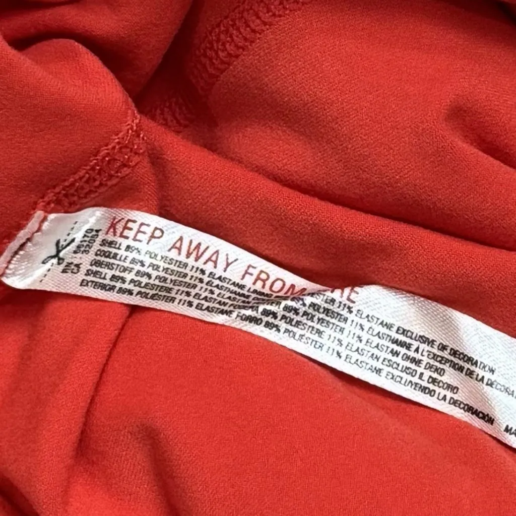 NEW Free People Movement Smockin Hot Mini Athletic Dress w/ Shorts Orange L - Image 9