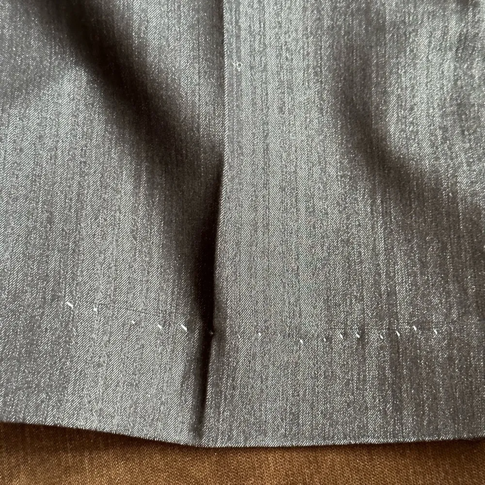 Gray Silver Wide Straight Leg Business attire With Pockets SZ 14 - Image 13