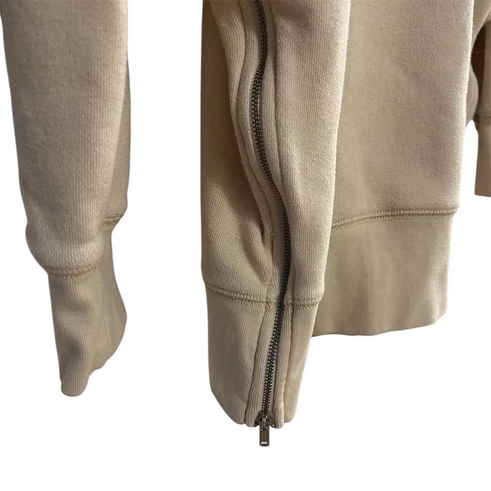 Aerie Women's Oversized Beige Hoodie XL Long Sleeve Casual Relaxed Fit - Image 5